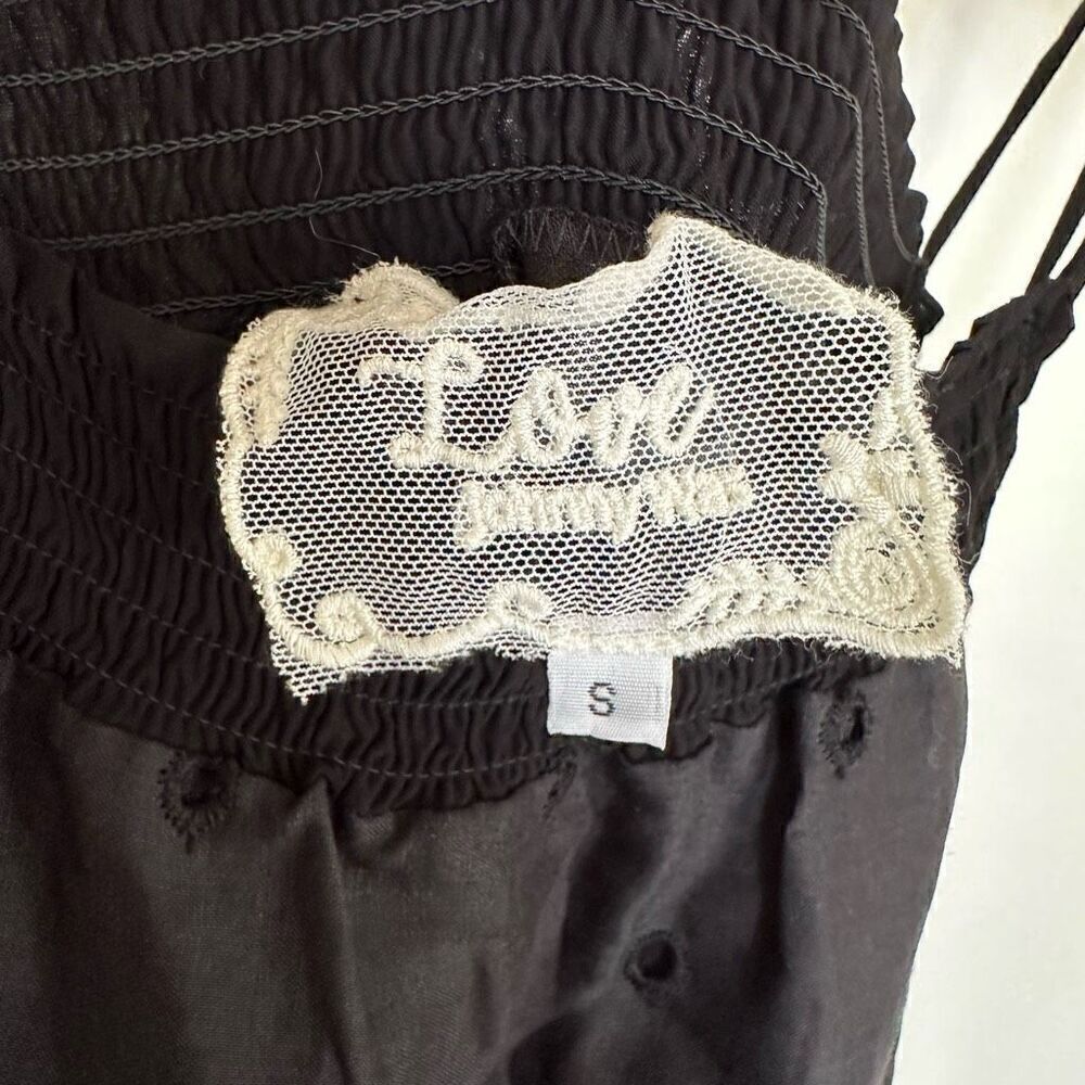 Johnny Was Women’s Hailey Smocked Off the Shoulder Neckline Ramie Blouse Eyelet - Picture 7 of 9